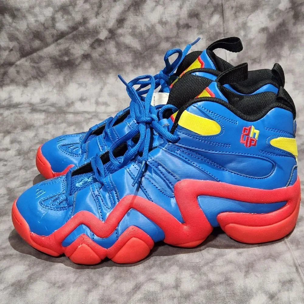 Adidas Crazy 8 Kobe Bryant Shoes Blue Red Yellow Superman Dwight Howard Size 6.5